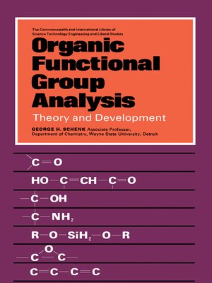 cover image of Organic Functional Group Analysis